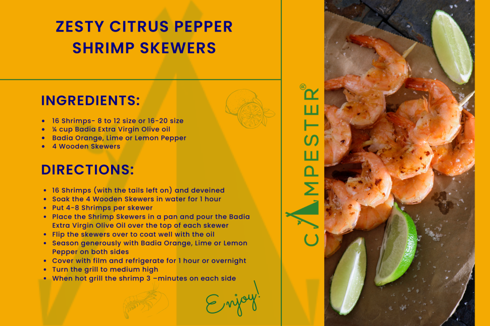Citrus Pepper Shrimp Skewers Recipe